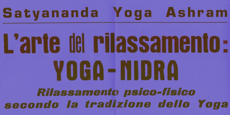 L'arte del rilassamento: yoga nidra