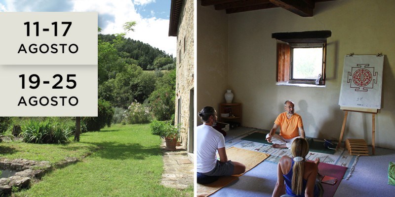 Purificazione yoga, ayurveda, meditazione e digiuno 2019 residenziale estivo in Toscana